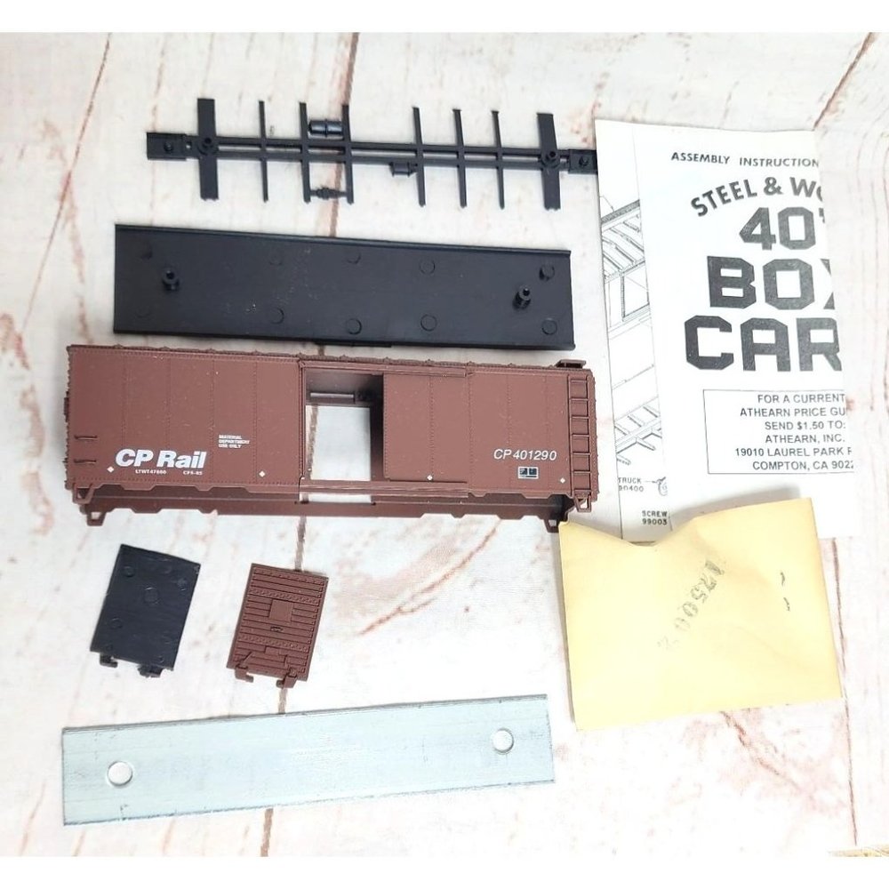 Athearn Trains In Miniature Work Train Box Car CP Rail - Unassembled Collectible